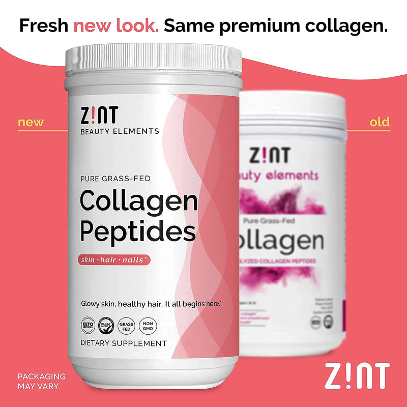 [Australia] - Zint Collagen Peptides Powder (16 Ounce): Anti Aging Hydrolyzed Collagen Protein Powder Beauty Supplement - Skin, Hair, Nails 1 Pound Tub (Pack of 1) 