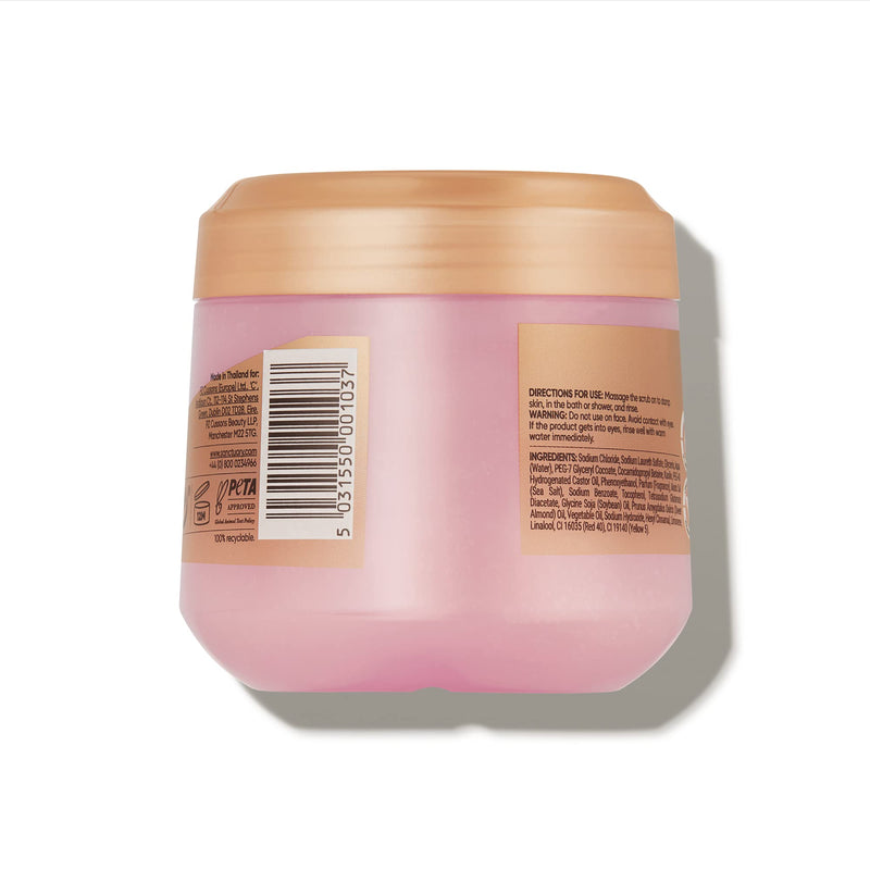 [Australia] - Sanctuary Spa Lily and Rose Salt Body Scrub, Exfoliating Pink Himalayan Salt with Vitamin E and Almond Oil, Vegan and Cruelty Free, 300g New Version 