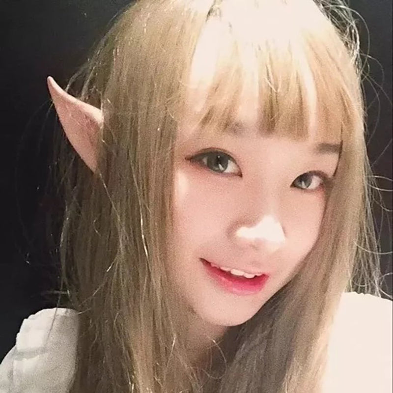 [Australia] - Secaden Cosplay Fairy Pixie Elf Ears Soft Pointed Ears Tips Anime Party Dress Up Costume Accessories (Long Style) Long Style 