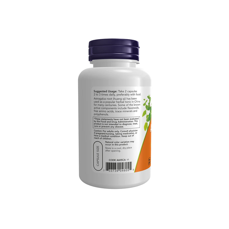 [Australia] - NOW Supplements, Astragalus (Astragalus membranaceus) 500 mg, Immune System Support*, 100 Capsules 