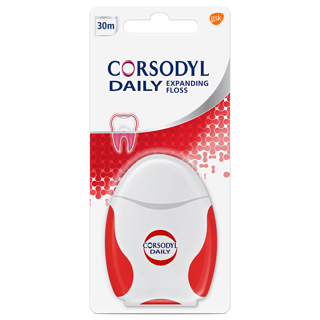 [Australia] - Corsodyl Daily Expanding Floss 30 m, multicoloured 1 Count (Pack of 1) 