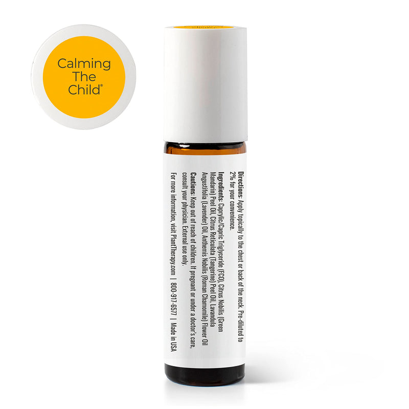 [Australia] - Plant Therapy Kidsafe Calming The Child Synergy Pre-Diluted Roll-On 10mL (1/3 oz) 100% Pure, Therapeutic Grade 