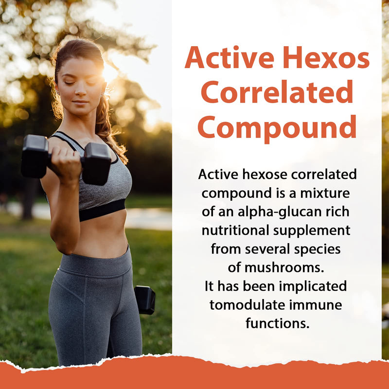 [Australia] - Active Hexose Correlated Compound 500mg - Supports Immune Health, Liver Function & T-Cell/Natural Killer Cell Activity - 60 Veggie Capsules (Pack of 1) Pack of 1 