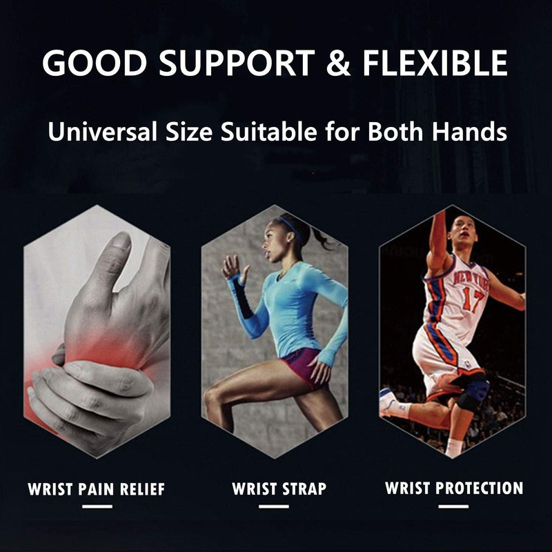 [Australia] - Imentha 2 Pack Adjustable Sport Wrist Brace, Wrist Support, Wrist Wrap, Hand Support, Carpal Tunnel Brace for Fitness, Arthritis & Tendinitis Pain Relief - Suitable for Both Right and Left Hands 