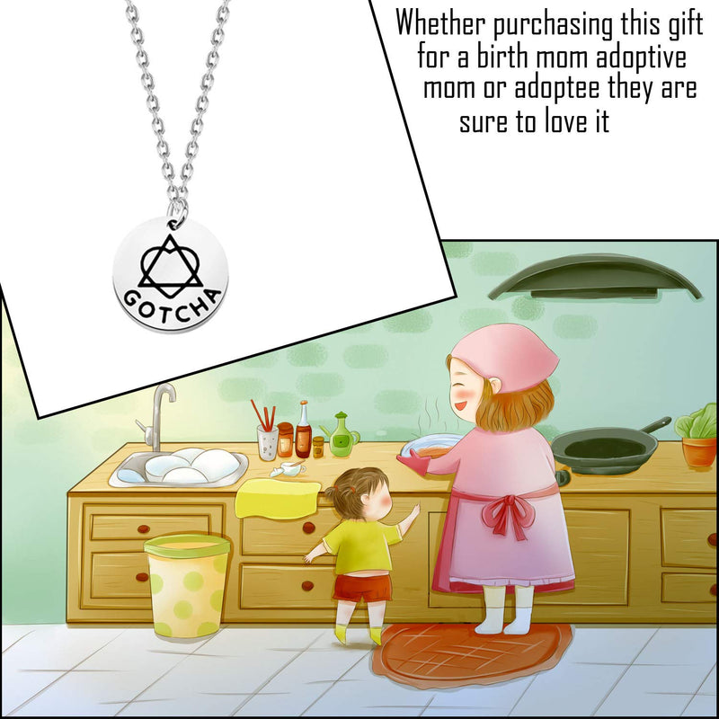 [Australia] - BNQL Adoption Symbol Necklace Gotcha Day Necklace Mother's Gift 