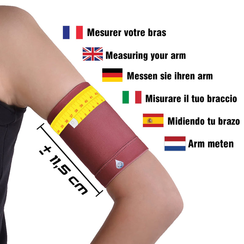 [Australia] - Dia-Band, Armband for CGM Freestyle Libre, Medtronic, Dexcom or Omnipod - Comfortable and Reusable Diabetic Armband for Glucose Sensor. (L (29-32 cm)) L (29-33 cm) 