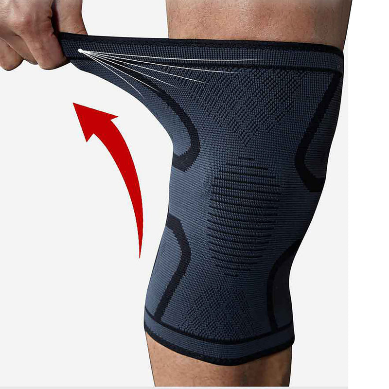 [Australia] - SVDpirit Knee Brace Compression Sleeve For Men & Women (1pc), Knee Support For Running, Cycling, Basketball, Mountaineering, Medical Grade Knee Pads, Protect Meniscus Tear, ACL, Arthritis, Joint Pain Relief 1006BL Large Black 