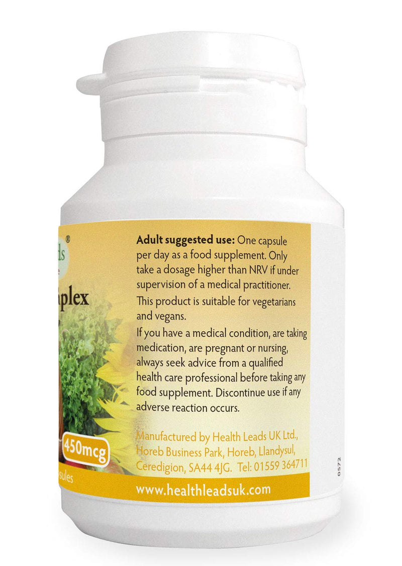 [Australia] - Vitamin K Complex High Strength Food Supplement 450µg x 90 Capsules, Magnesium Stearate Free, Vitamin K contributes to The Maintenance of Normal Bones & Normal Blood clotting, Made in Wales 