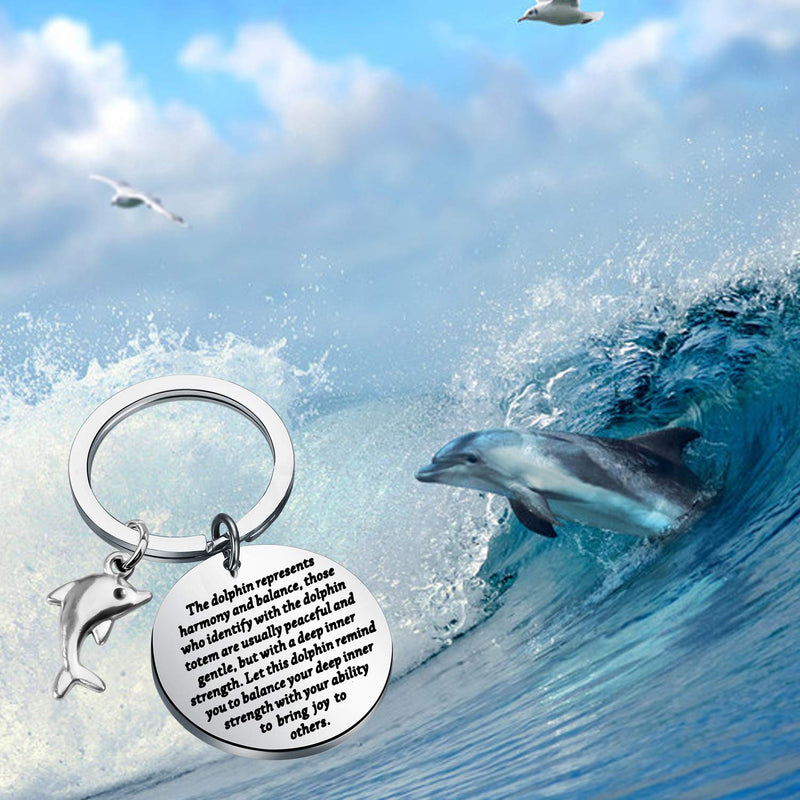 [Australia] - ENSIANTH Dolphin Keychain Dolphin Lover Gift Dolphin Jewelry Inspiration Gift for Friend 