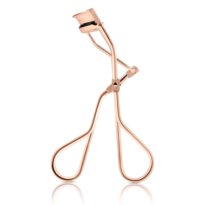 [Australia] - Brilliant Beauty Eyelash Curler with Satin Bag & Refill Pads - Award Winning - No Pinching, Just Dramatically Curled Eyelashes for a Lash Lift in Seconds (Rose Gold) Rose Gold 