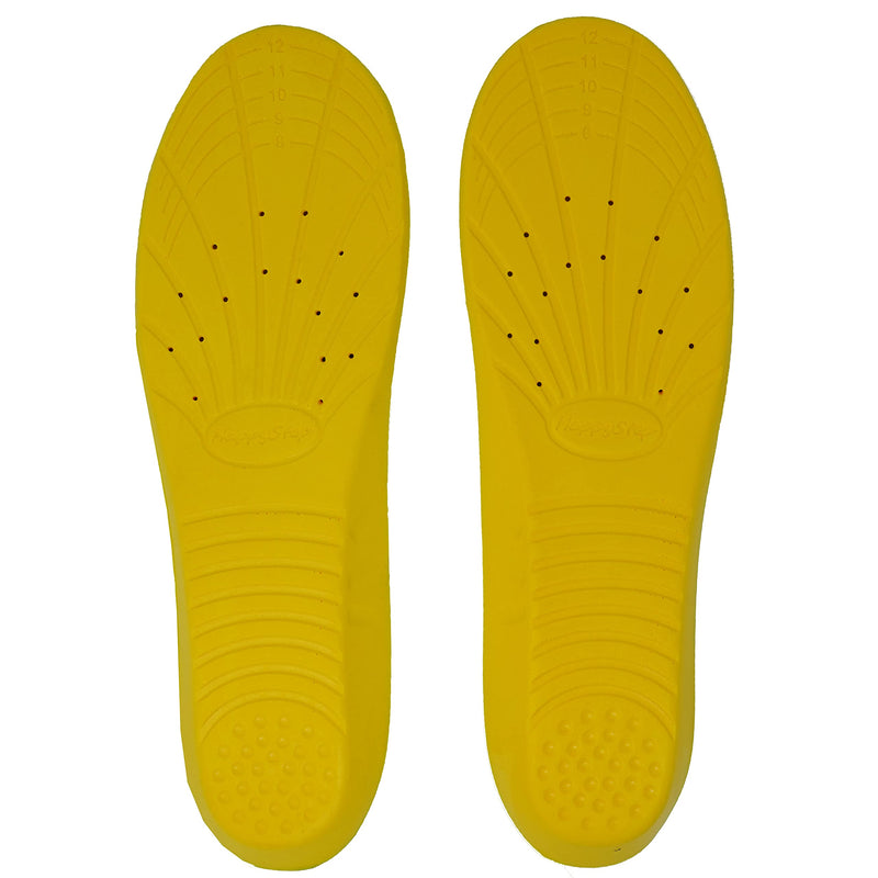 [Australia] - Happystep Plantar Fasciitis Orthotics PU Memory Foam Shoe Inserts, Comfort Insoles, Cushioned Arch Support, Heel Cushioning, Shock Absorption, Foot Pain Relief (Size L: US Men 8-12 or Women 9-14) Men 8-12/Women 9-14 