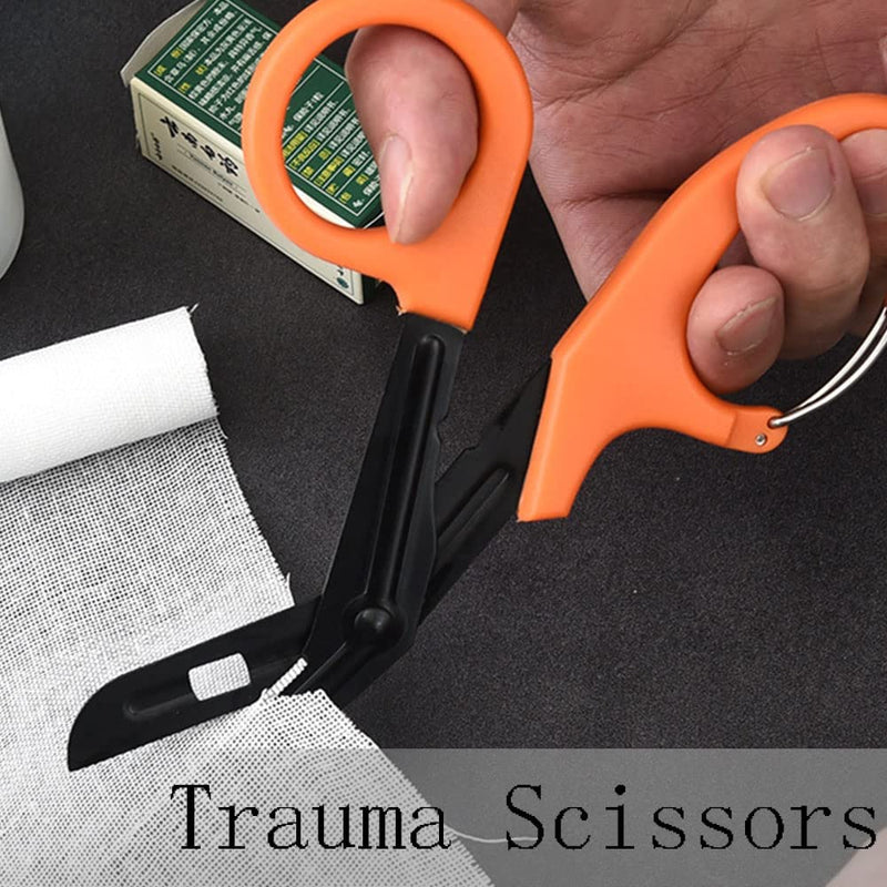 [Australia] - 2 Pcs Trauma Scissors Bandage Scissors Utility Bandage Fire Rescue Cut Scissor for Nurses Emergency Room First Aid Scissors 