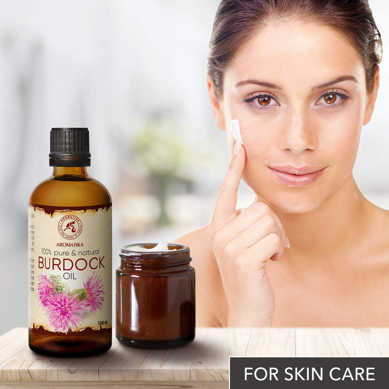 [Australia] - Burdock Seed Oil 100 ml - 100 % Pure & Natural - Arctium Lappa Root - Best Hair Oil - great benefits for Skin - Hair - Face - Body care - Glass Bottle - Oils Burdock 