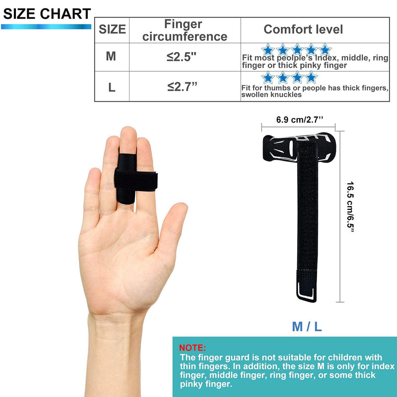 [Australia] - VHOPMORE Finger Splint, Thumb Splint Brace for Finger Support, Trigger Mallet Finger Splints Wraps for Arthritis Sport Injuries Adjustable Finger Sleeves for Sports Basketball Volleyball Tennis - M 