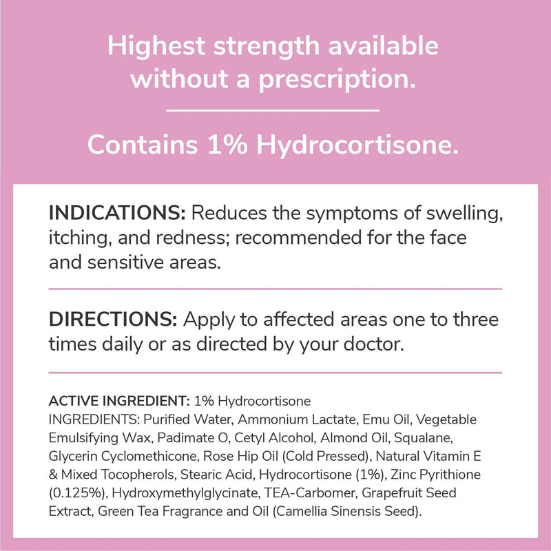 [Australia] - Noble Formula, Alise's Recovery Cream with 5% Ammonium Lactate, 1% Hydrocortisone, 0.125% Pyrithione Zinc (ZnP), Moisturizing Cream, 4 oz 