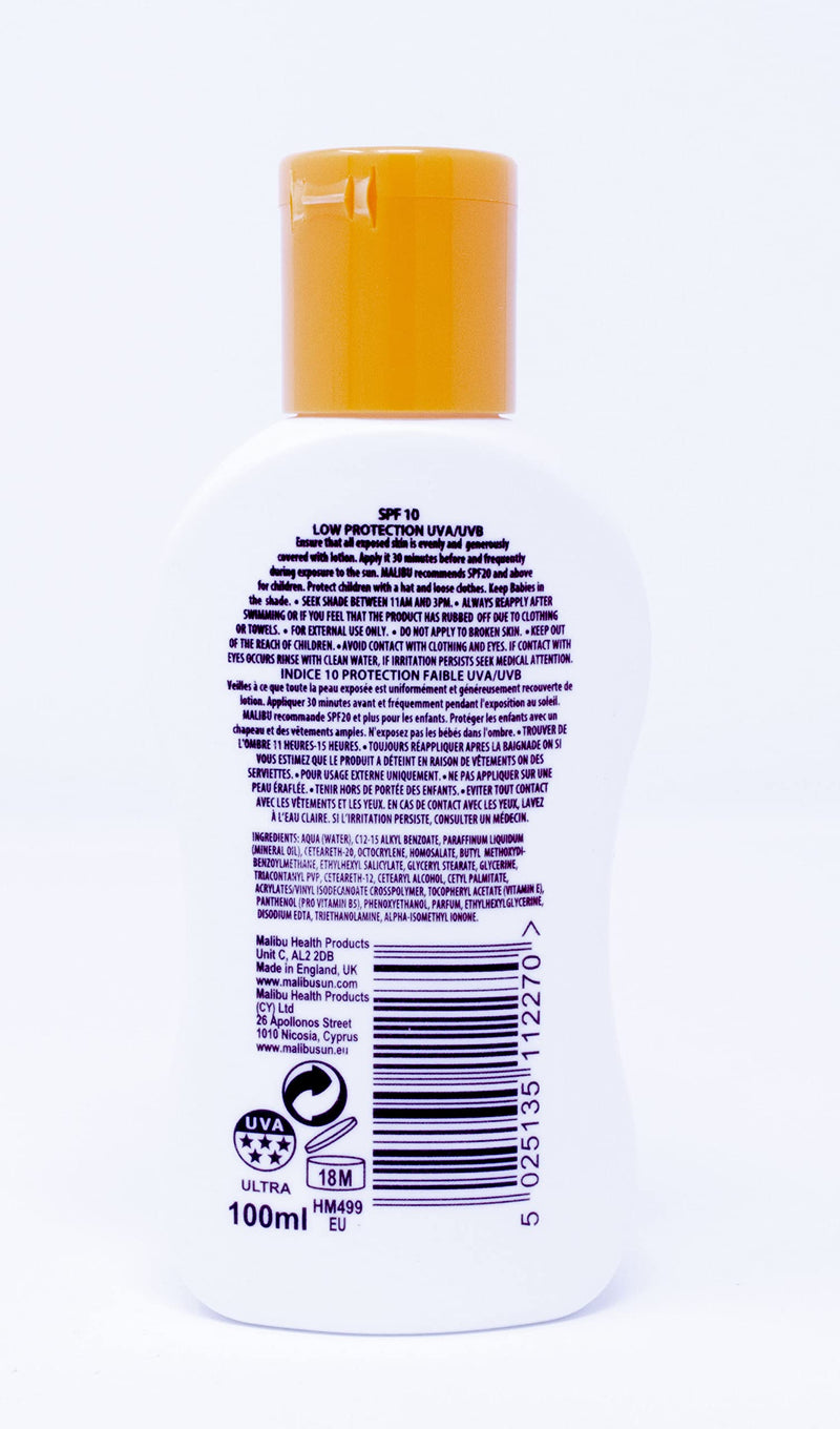 [Australia] - Malibu Sun Protection Travel Size Tanning Pack 1 x SPF 20 1 x SPF 10 Sun Tan Lotion & 1 x After Sun Aloe Vera Lotion Kit 