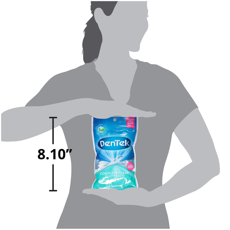 [Australia] - DenTek, Complete Clean Floss Picks 75 Floss Picks Pack of 3, 225 Count 75 Count (Pack of 3) 