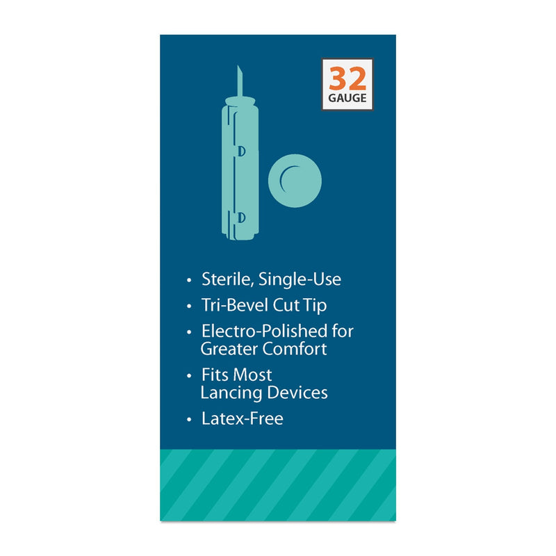 [Australia] - EasyTouch Twist Lancets - 32 G, (100 per Box) 