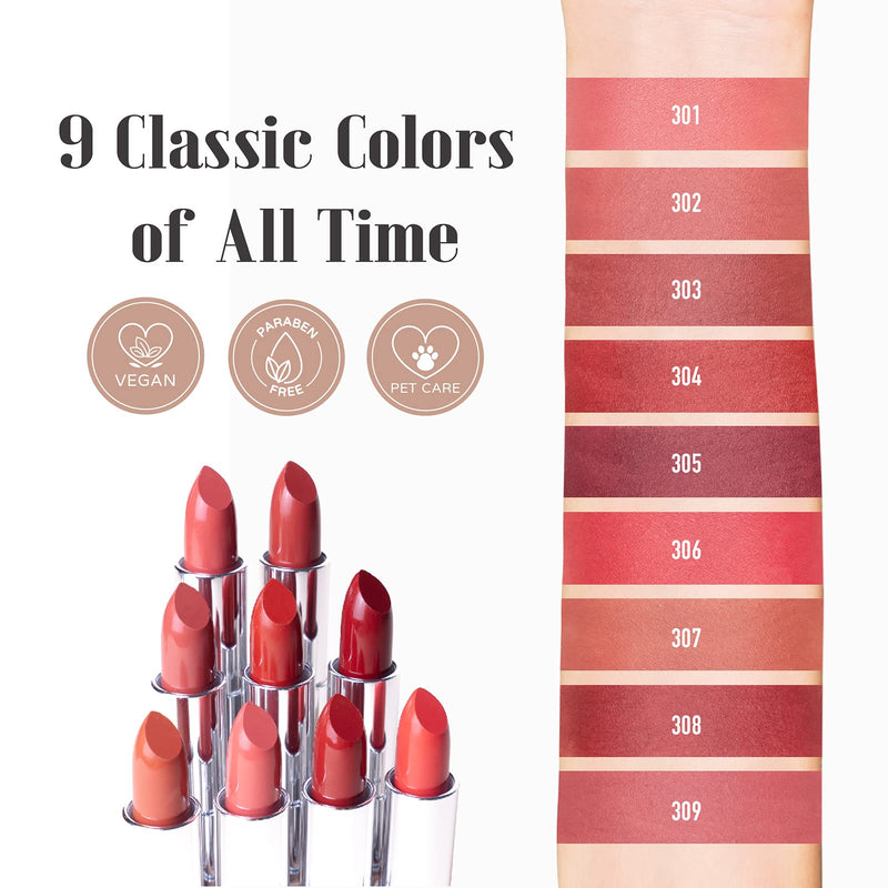 [Australia] - Matte Vegan Lipstick with Creamy Satin Finish, Burnt Sienna with a Rosy Orange Twist and Brownish Color -CRUSH ON YOU (302-Close to You) by Ready to Shine 302-Close To You 