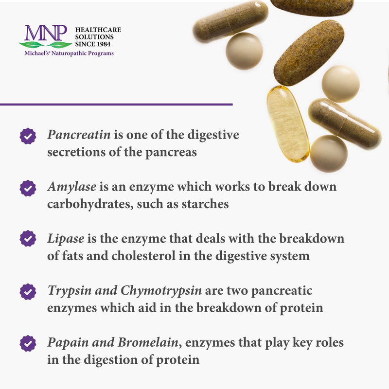 [Australia] - Michael's Naturopathic Programs Digestive Enzymes - 90 Gelatin Capsules - Great Meal Companion, Assists in Digesting Protein, Fats, Starch, Dairy & Carbohydrates - Gluten Free - 90 Servings 