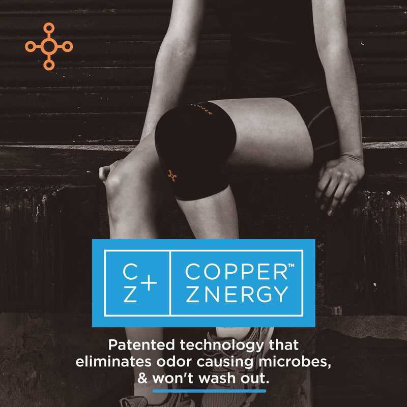 [Australia] - Tommie Copper Unisex Core Compression Knee Sleeve Large Black 