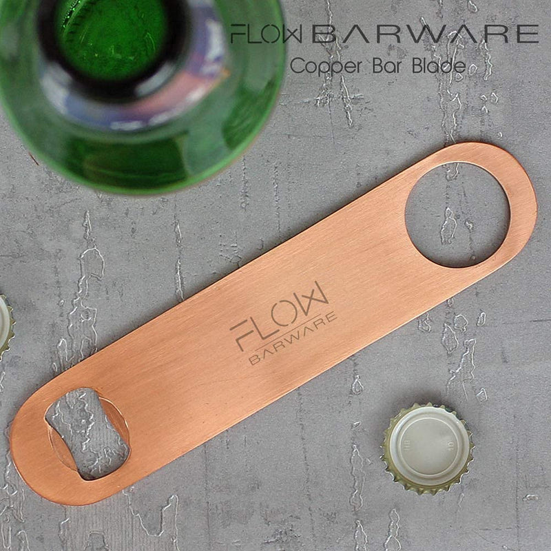 [Australia] - FLOW Barware 18cm Stainless Steel Bar Blade Bottle Opener | Heavy Duty Bottle Openers | Professional Barmen Bottle Opener | Copper 
