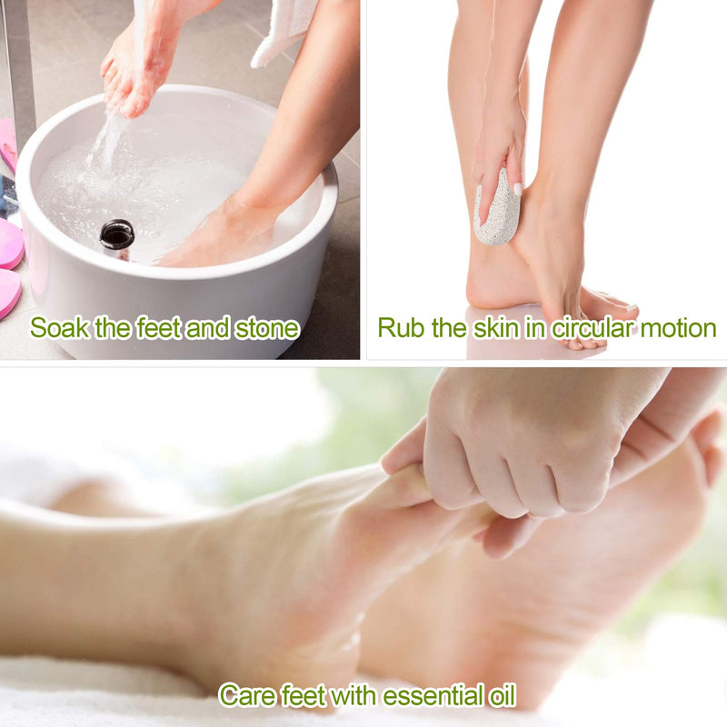 [Australia] - Natural Pumice Stone for Feet 2 PCS,Lava Pedicure Tools Hard Skin Callus Remover for Feet and Hands - Natural Foot File Exfoliation to Remove Dead Skin 