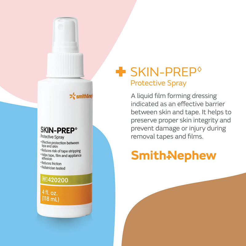 [Australia] - Smith & Nephew SKIN-PREP Spray, Protective Dressing Spray, Skin Barrier Film, Contains Alcohol, 4 Ounces 