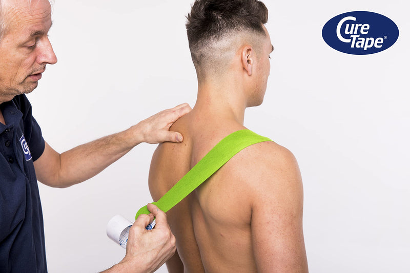 [Australia] - CureTape® Sports Kinesiology Tape | 30% Stronger Adhesion for Extreme Sporting Conditions | Waterproof & Quick Dry Viscose | Recover Faster, Train Harder! (Lime) Lime 