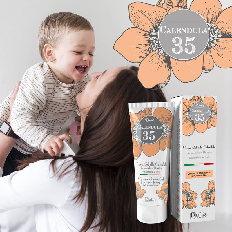 [Australia] - Dulàc Calendula Cream Natural Formula, Ideal as Baby Cream for Nappy Rash - Organic Calendula Nappy Cream Gel, Moisturising, Soothing and Repairing for the Sensitive Skin of Newborn and Toddler 