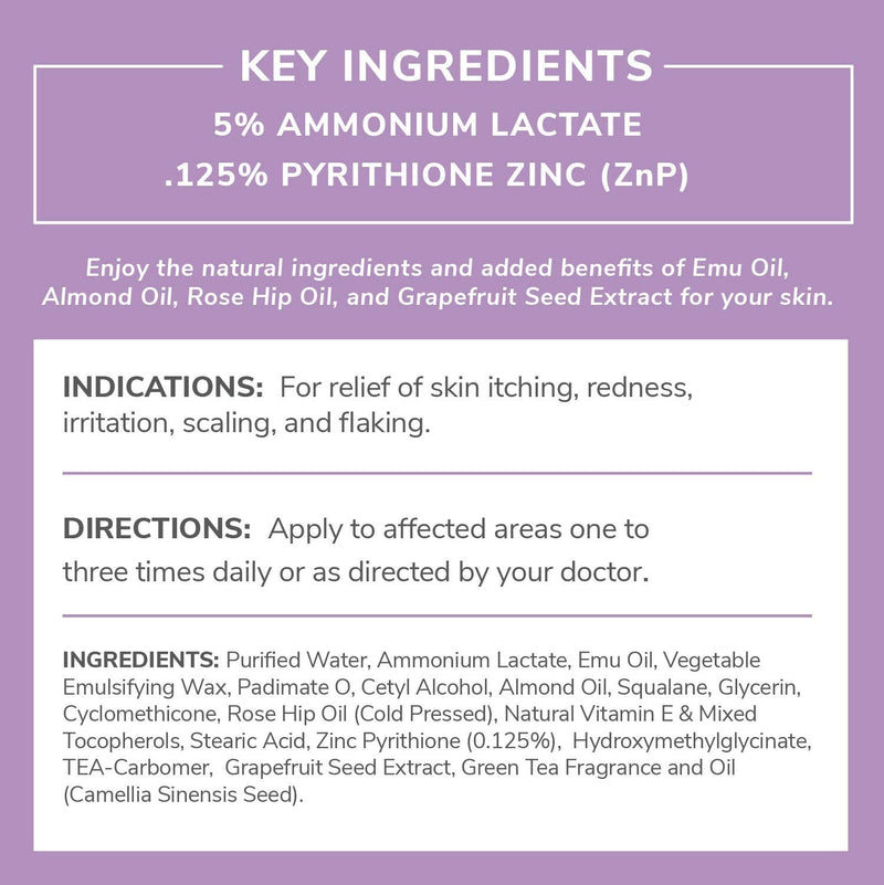 [Australia] - Noble Formula, Alise's Maintenance Cream, Steroid Free with 5% Ammonium Lactate, 0.125% Pyrithione Zinc (ZnP), Moisturizing Cream, 4 oz 