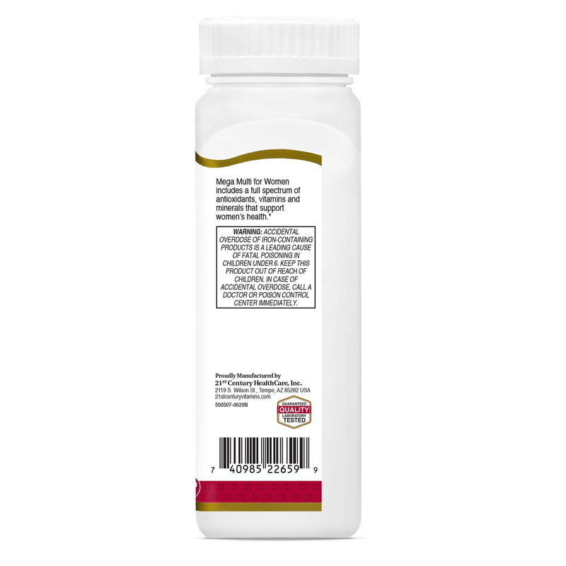 [Australia] - 21st Century Mega Multi for Women Tablets, 90-Count (22659) 
