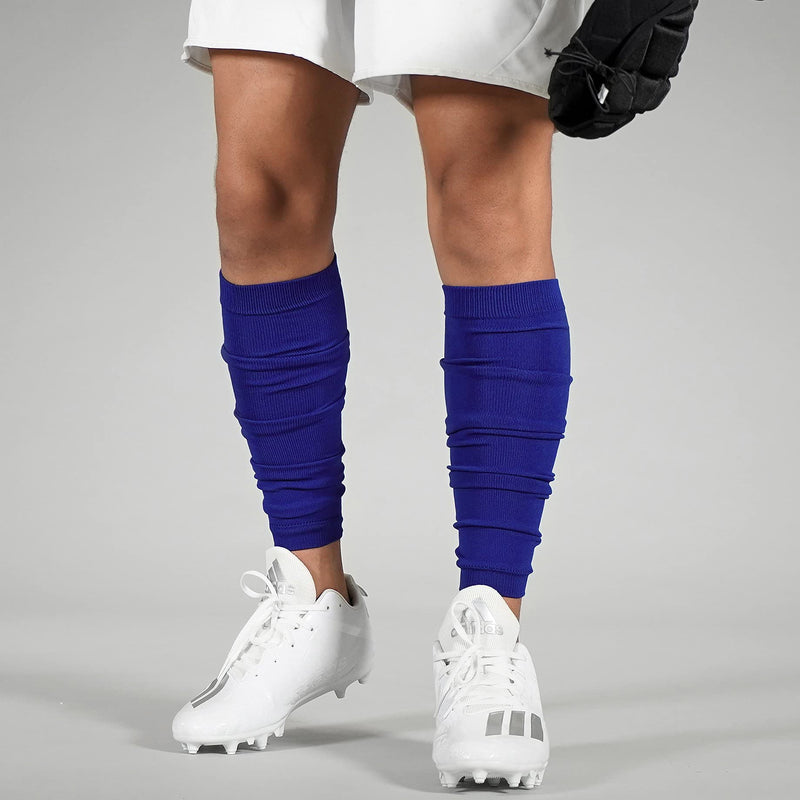 [Australia] - SLEEFS Calf Compression Leg Sleeves - Football Leg Sleeves for Adult Athletes - Shin Splint Support (Royal Blue) One Size Royal Blue 