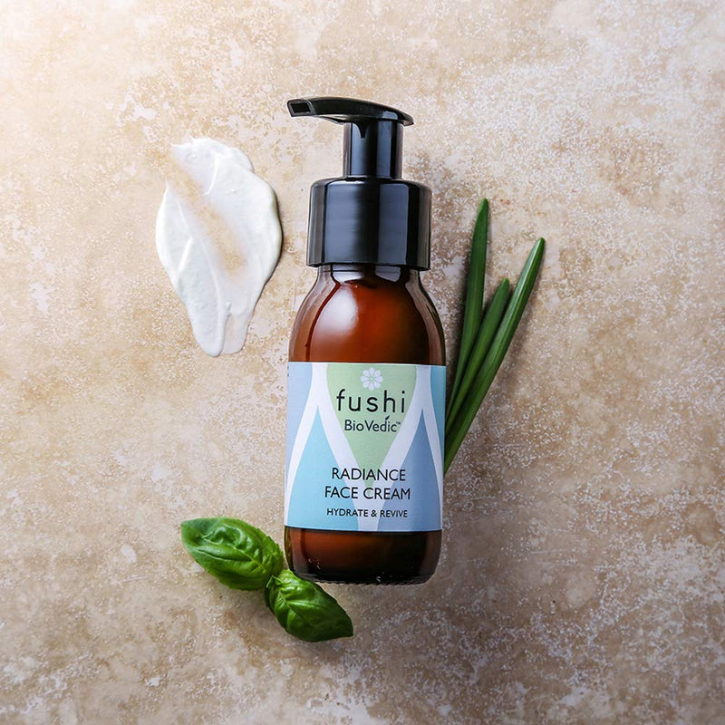 [Australia] - Fushi Biovedic Radiance Face Cream 50ml |Fresh Pressed | Ayurvedic Herb Manjisthta, Kalahari Melon Seed & Rice Bran Oils |Best For Hydration, Nourishing & Skin Brightening | Manufactured In The UK 