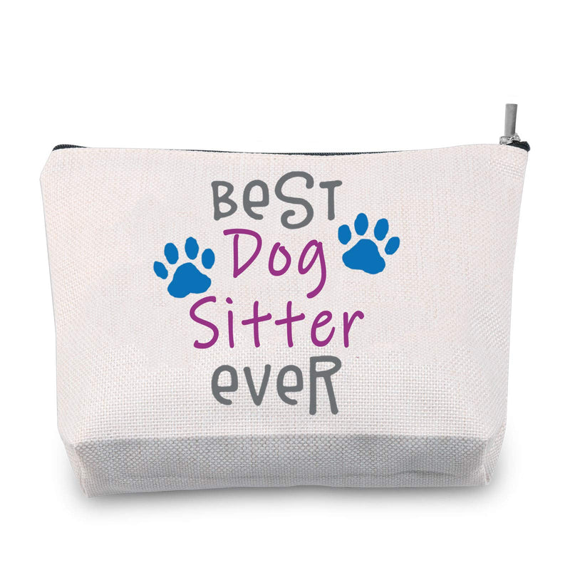[Australia] - TSOTMO Dog Sitter Gift Dog Walker Cosmetic Bag Gift Best Dog Walker Ever Makeup Bag Gift Dog Lover Gift Pet Owners Gift (Dog Sitter) 