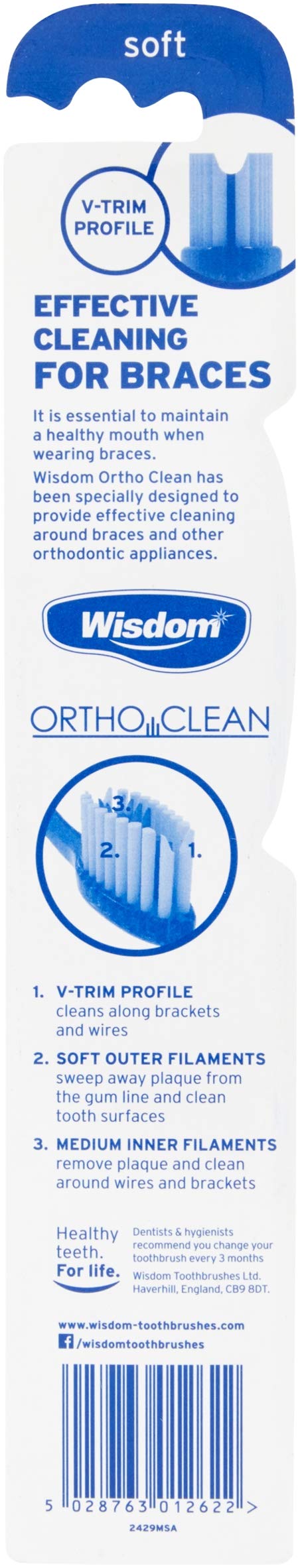 [Australia] - Wisdom Ortho Clean Orthodontic Toothbrush for Braces 