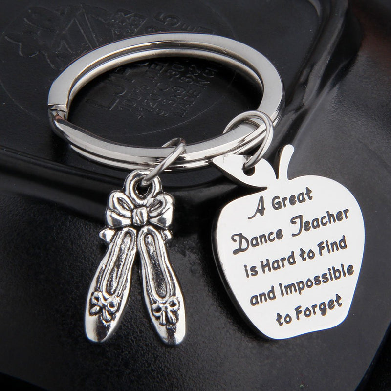 [Australia] - Dance Teacher Keychain Ballet Dance Teacher Thank You Gifts Dance Jewelry for Dance Instructors Gift Retirement Gift Dance teacher keychain 