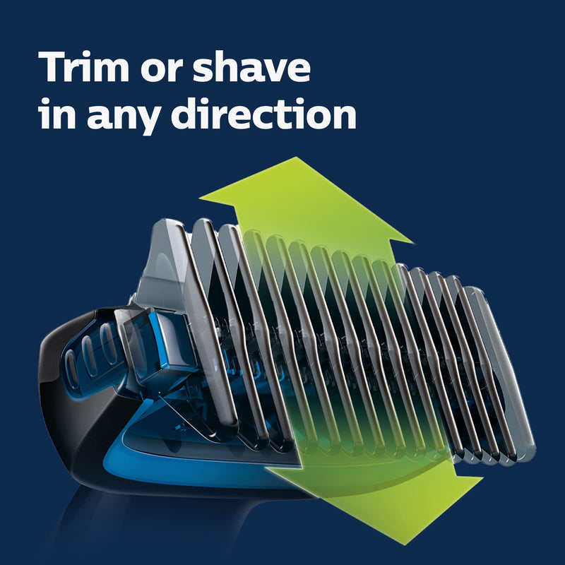 [Australia] - Philips Norelco BG1026/60, Bodygroom Series 1100, Showerproof Body Hair Trimmer and Groomer for Men 