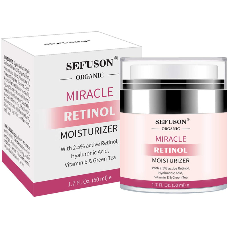 [Australia] - Retinol Moisturizer Cream,For Face&Eye Area Anti Aging Wrinkles & Acne & Fine Lines,with Vitamin E&Hyaluronic Acid & Jojoba Oil.Best Night&Day Facial Cream.With 2.5% Active Retinol,Face UV Protection 