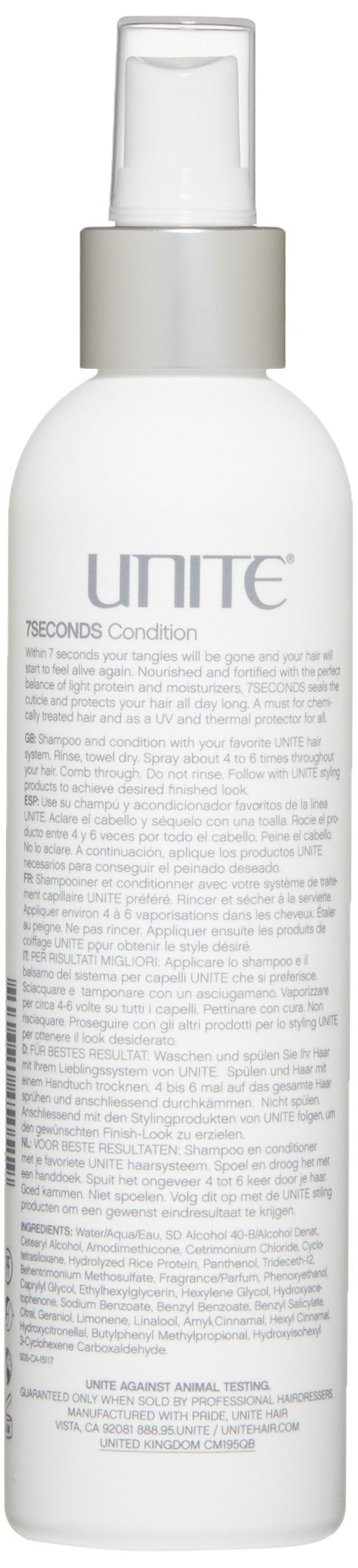 [Australia] - UNITE Hair Leave-IN Conditioner, 8 Fl Oz 