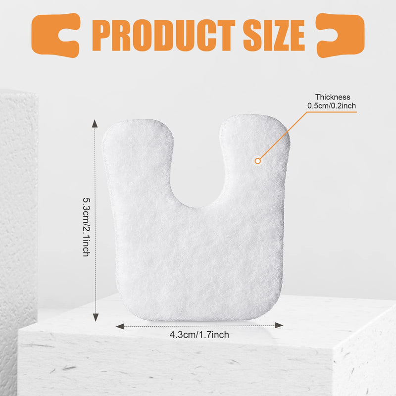 [Australia] - 80 Pieces U Shaped Felt Callus Pads Soft Callus Cushions Self Adhesive Foot Pads Callous Pads for Foot for Protect Calluses from Rubbing on Shoes Pain Relief Foot Care 