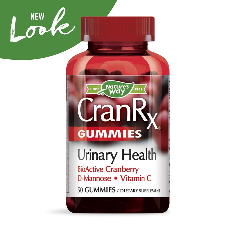 [Australia] - Nature's Way Cranrx Gummies Urinary Health Bioactive Cranberry D-Mannonse Vitamin C, 50 Count 