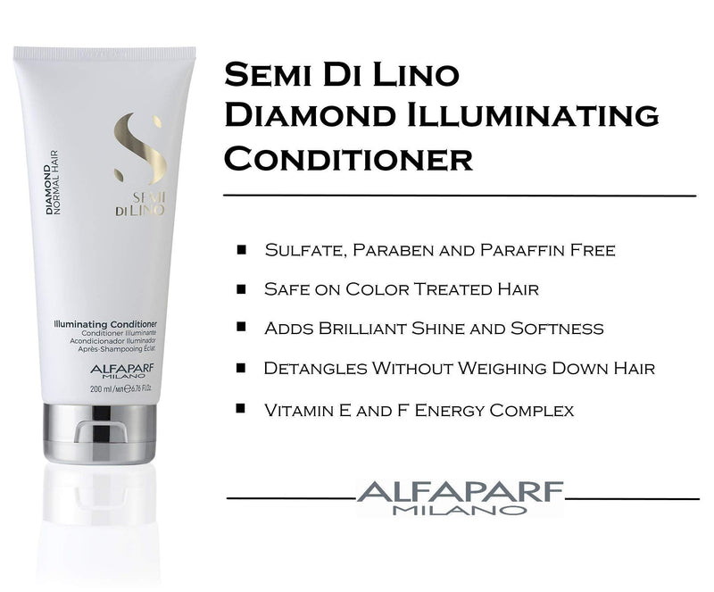 [Australia] - Alfaparf Milano Semi di Lino Diamond Illuminating Conditioner, 200 ml, 8022297064956 