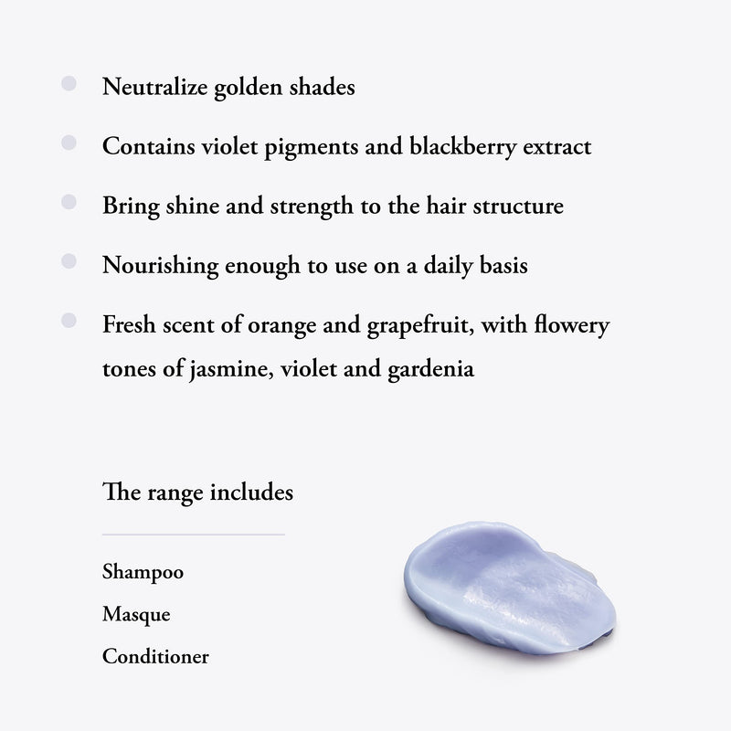 [Australia] - Maria Nila Sheer Silver, Neutralizes Golden Shades, Violet Pigments Gives Cool Tone, 100% Vegan & Sulfate/Paraben free Silver Conditioner 100 ml 