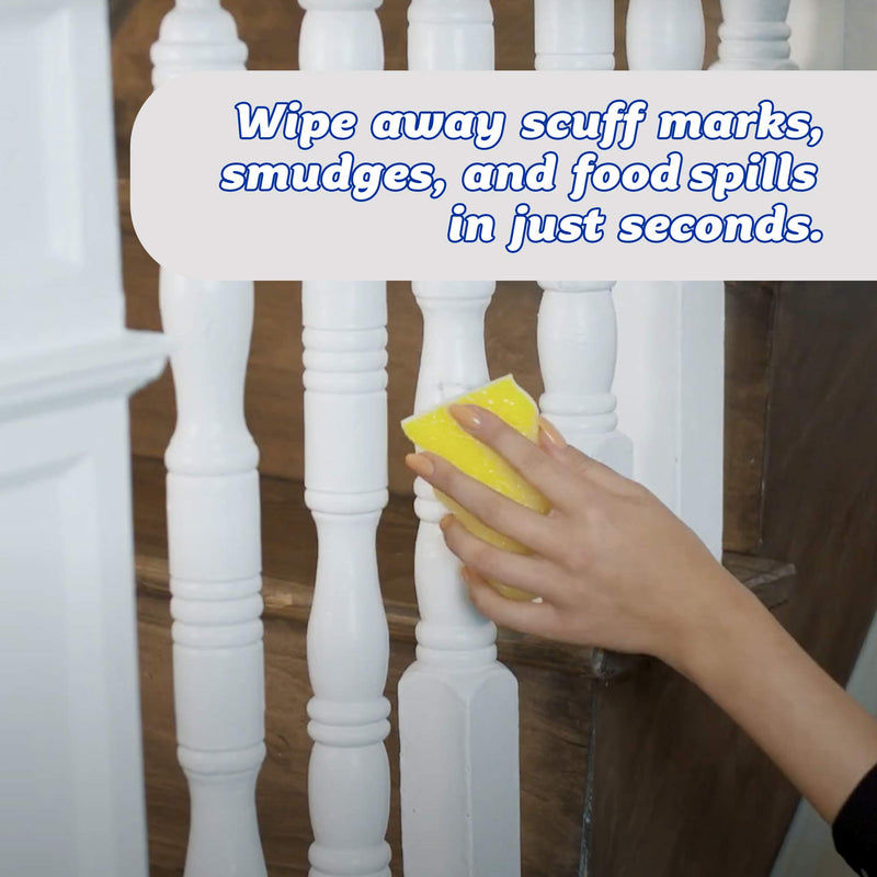 [Australia] - Scrub Daddy Eraser Sponge - Eraser Daddy 10x - Durable Melamine Eraser, Dual-Sided Scrubber, Temperature Controlled, Water Activated, All Purpose Cleaning for Walls, Baseboards, Kitchen Bathroom 2ct 2 Count (Pack of 1) 