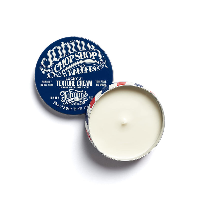 [Australia] - Johnny's Chop Shop - Lucky 21 Texturising Cream, Firm Hold Hair Styler (75g) Citrus 