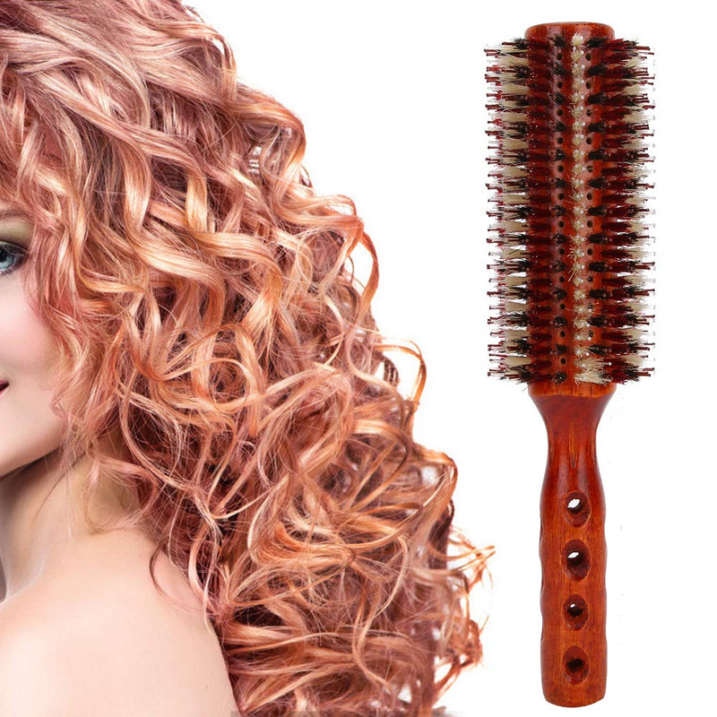 [Australia] - Round Hair Brush, Professional Hair Styling Comb Brush,Handle Comb For Women And Men, Straightening Curling Brush Large For And Curling, Wet And Dry Hair 