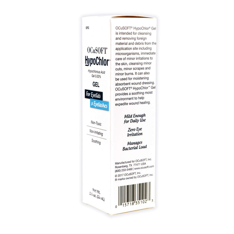 [Australia] - OCuSOFT Hypochlor Gel Formulation Hypochlorous Acid 0.02% 59 Milliters, for Irritated Eyelids Associated with Blepharitis, Dry Eyes, Meibomian Gland Dysfunction and Styes 