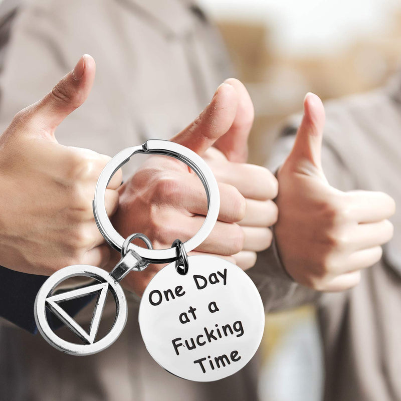 [Australia] - One Day At a Time Sobriety Gift Addiction Recovery Gift AA Gift Sobriety Gift 12 Step Gifts Alcoholics Anonymous AA NA Recovery Sobriety Anniversary Gift One Day At A Fucking Time 