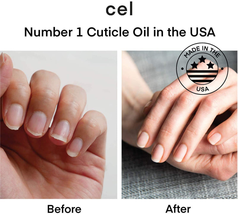 [Australia] - Cel MD Cuticle Oil Pen Nail Strengthener Repair Serum – Nail Repair For Damaged Nails – Helps Repair & Nourish Cracked Nails and Rigid Dry Cuticles - Set of 2 